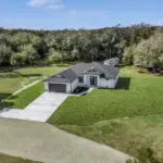 Aerial view of a residential property in North Fort Myers, Florida